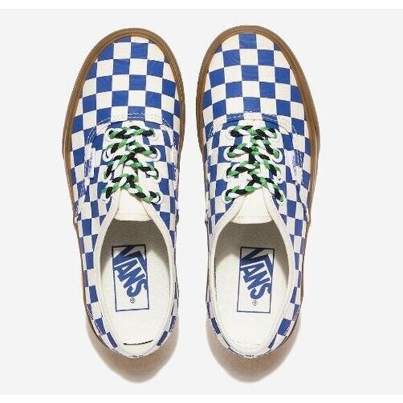 Vans Authentic Checkerboard Blue/White Lace Up Men\'s Sneakers Shoes Size 8.5 main image 5